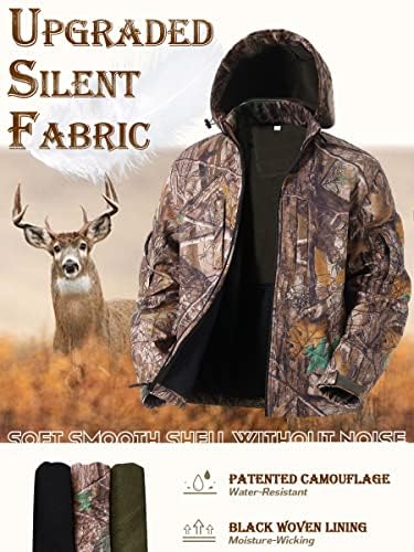 Ultra-tihi jakna za lov na camo za muškarce, vodeni lovački kaput otporan na vodu za lov na jelene patke