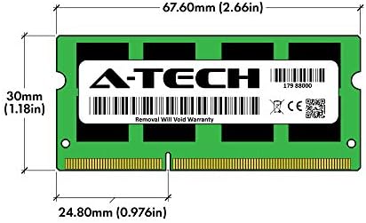 A-Tech 8GB memorija RAM-a za Toshiba satelit C55-B5300-DDR3 1333MHz PC3-10600 NON ECC SO-DIMM 2RX8 1.5V-Single Laptop i Notebook