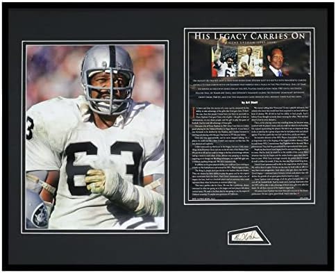Gene Upshaw Potpisan uokviren 16x20 prikaz fotoaparata JSA Oakland Raiders NFLPA - Autografirani NFL fotografije