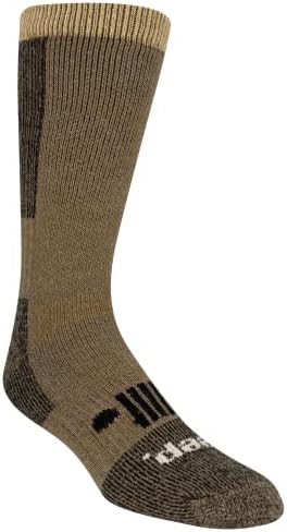 Muške čarape izrađene od izdržljive mješavine polu vunene tkanine-pakiranje od 1 para-podstavljena udobnost i sprječavanje žuljeva