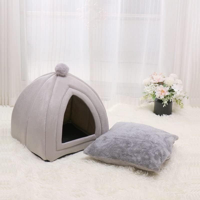 Trokutasta topla kućica za mačke poluzatvoreni udoban krevet za kućne ljubimce nedeformirano gnijezdo za štene mekani Dodaci za pse