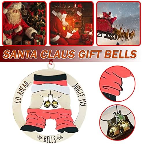 Ornament Bell Bell Bell 2022 Smiješni božićni ukras duguljasti privjesak Aukcija