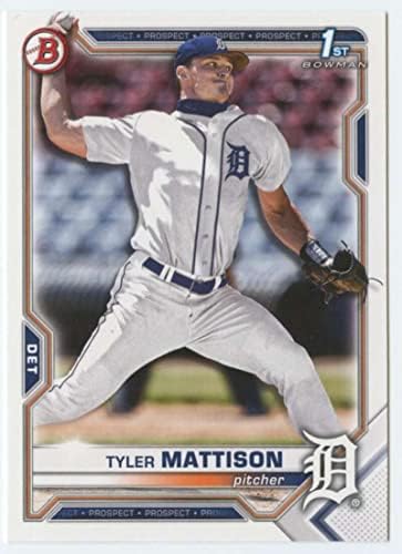 2021. Bowman Nacrt BD-58 Tyler Mattison RC Rookie Detroit Tigers MLB Trading Card