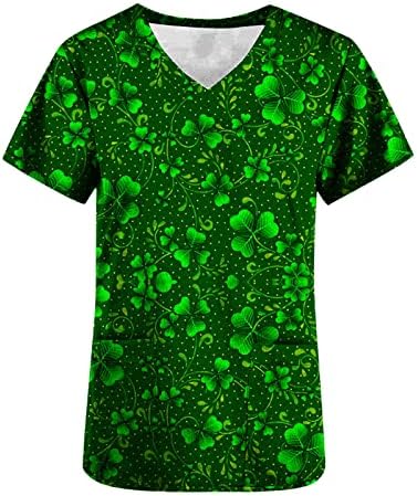 Ženska majica Ljeto Jesen 2023 modna odjeća s kratkim rukavima i dekolteom u obliku slova slova grafički uredski piling Top majica
