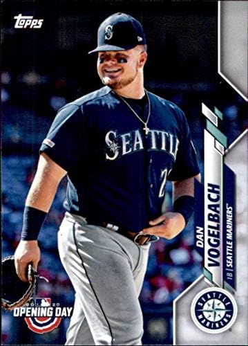 2020. Topps Dan otvaranja bejzbol 198 Dan Vogelbach Seattle Mariners Službeni MLB trgovačka kartica