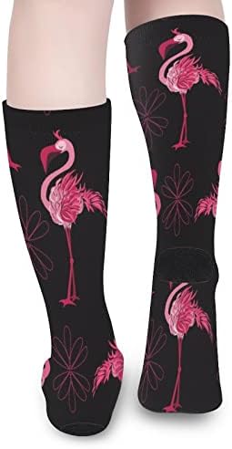 WeedKeycat uzorak s čarapama Flamingos Crew čarape Smiješni tisak grafički povremeni umjerena debljina za proljeće jeseni i zima