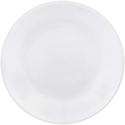 Set tanjura za salatu i predjelo od 6 komada, troslojno staklo otporno na Iver, lagani okrugli tanjuri promjera 6-3/ 4 inča, bijela
