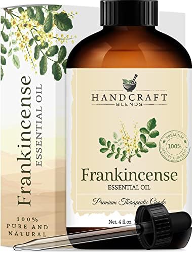 Handcraft Spearmint Esencijalno ulje i set esencijalnog ulja Francincense - Ogroman 4 FL. Oz - čista i prirodna esencijalna ulja