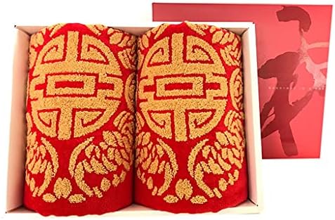 Lxxsh par crvenih ručnika za bračni pamuk pamuk crveni povratak darovi vjenčani suveniri vjenčani rupčići
