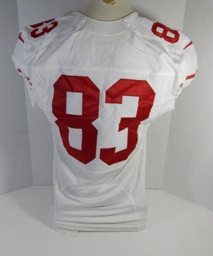2014. San Francisco 49ers 83 Igra izdana White Jersey DP16490 - Nepotpisana NFL igra korištena dresova