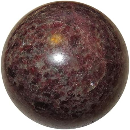 Granat sfera sofisticirana duša crvena moć kristalna kugla 3,0-3,25 inča