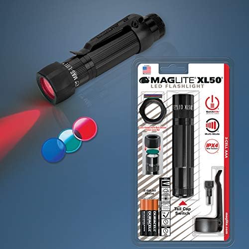 Maglite XL50 LED 3-stanični AAA taktički paket svjetiljke, crno