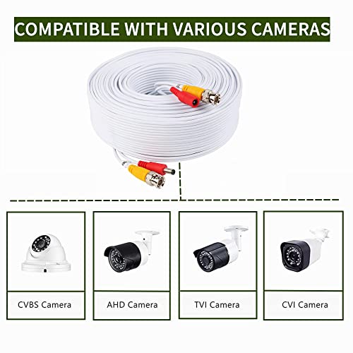 Fite on White 150Ft BNC ekstenzijski kabel kompatibilan sa Samsung Winetom SDC-89440BB 4MP metak kamera