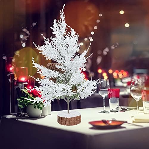 Aboofan 1PC Mini božićna drvca Umjetna snježna borova božićna ukrasa za zabavu za božićni dom dekor za božićni dom