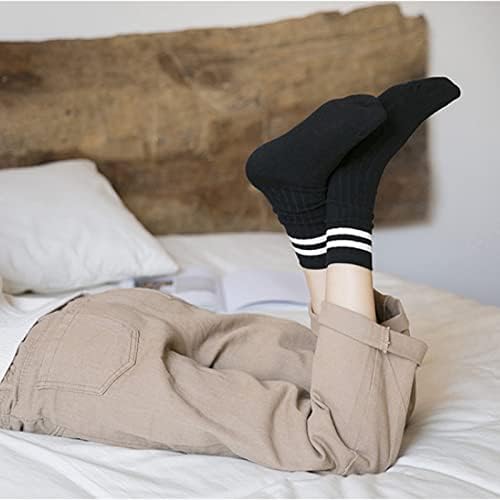 5 pari modnih prugastih sportskih čarapa, Ležerne Slatke Vintage čarape za sve sezone za žene i djevojke