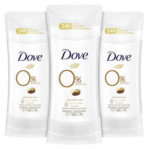 Dezodorans bez dezodoransa od aluminija 24 sata Shea maslac dezodorans za žene, bijelo, 2,6 unce