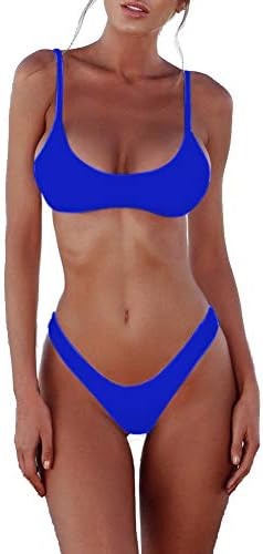 Ženski Push-up kupaći kostim u punoj boji, brazilski bikini s tangama, kupaći kostim