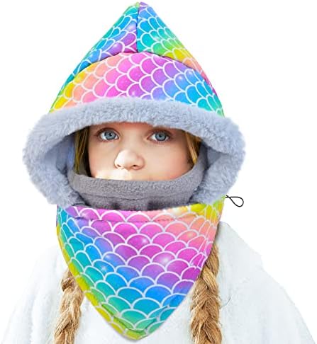 Dječja zimska kapa otporna na vjetar, dječja teška Balaclava Uniseks za djecu, skijaška maska s debelim toplim pokrivačem za lice od