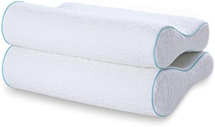 Olee spavanje dvostrano konturnu memorijsku pjenavu jastuk, standardna veličina, set od 2 00pw15t