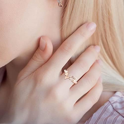 2023 novi val manjine vole žensku modu, jednostavan prsten od ružičastog zlata, modni prilagođeni prsten, modni zaručnički prsten princeze,
