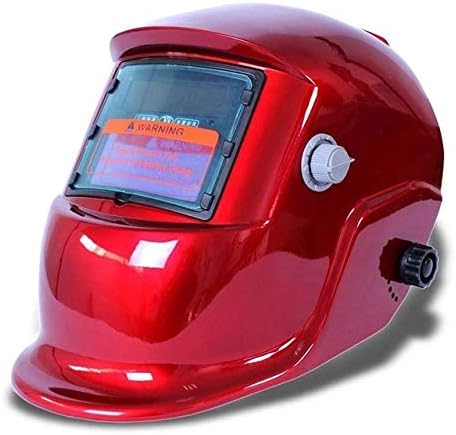 MJCDHMJ Zavarivanje, automatska kaciga za zavarivanje solarne energije maska ​​za zavarivanje Crvena zaštita lica