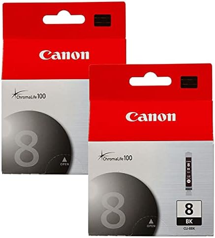 Crna tinta Canon CLI-8 za nekih pisača serije PIXMA IP, MP, MX i PRO, 2 pakiranja