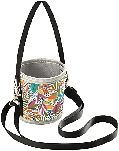 Poklopac nosača za vodu s cvjetovima na remenima za rame Cvjetni listovi Šarena boca za nošenje kućišta za nošenje torbica za šetnju