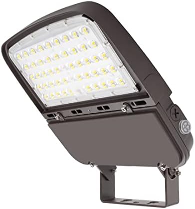 XBuyee 150W Svjetlo parkirališta LED s sumrakom do zore fotocelije, zamračiva svjetla cipela s nosačem Trunnion, 130lm/w 5000k dnevno