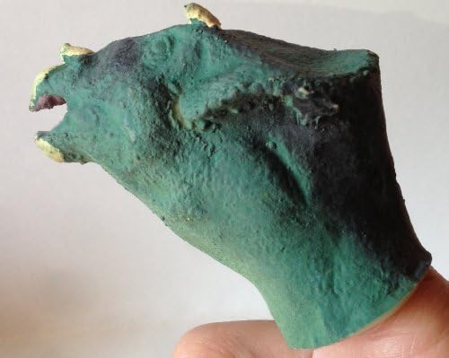 Dinosaur SVE PRIRODNO ručno izrađene lateks triceratops lutka prsta