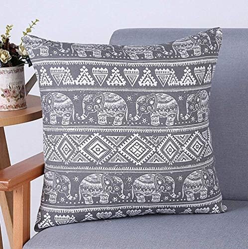 Pamučna posteljina jugoistočna Azija Boemski dijamantski geometrijski uzorak boho slon sivi kvadrat jastuk jastuk pokrivač jastuka