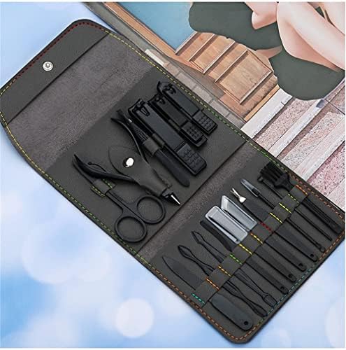 ZYJBM Trimer Cutte Manicure Set 16p Professional Cutter noktiju Sciossors Pedikura Kit Clipper Tools Nippers