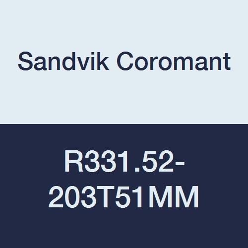 Sandvik Coromant R331.52-203T51mm Coromill 331 Podesiva pola bočne strane i rezač za mljevenje lica, 8 Promjer rezanja, 2 Promjer priključka