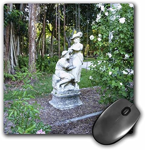 3-inčna podloga za miša od 8-inčnih 8-inčnih 0,25 inča, romantični vrtni kip s korijenjem Banjana